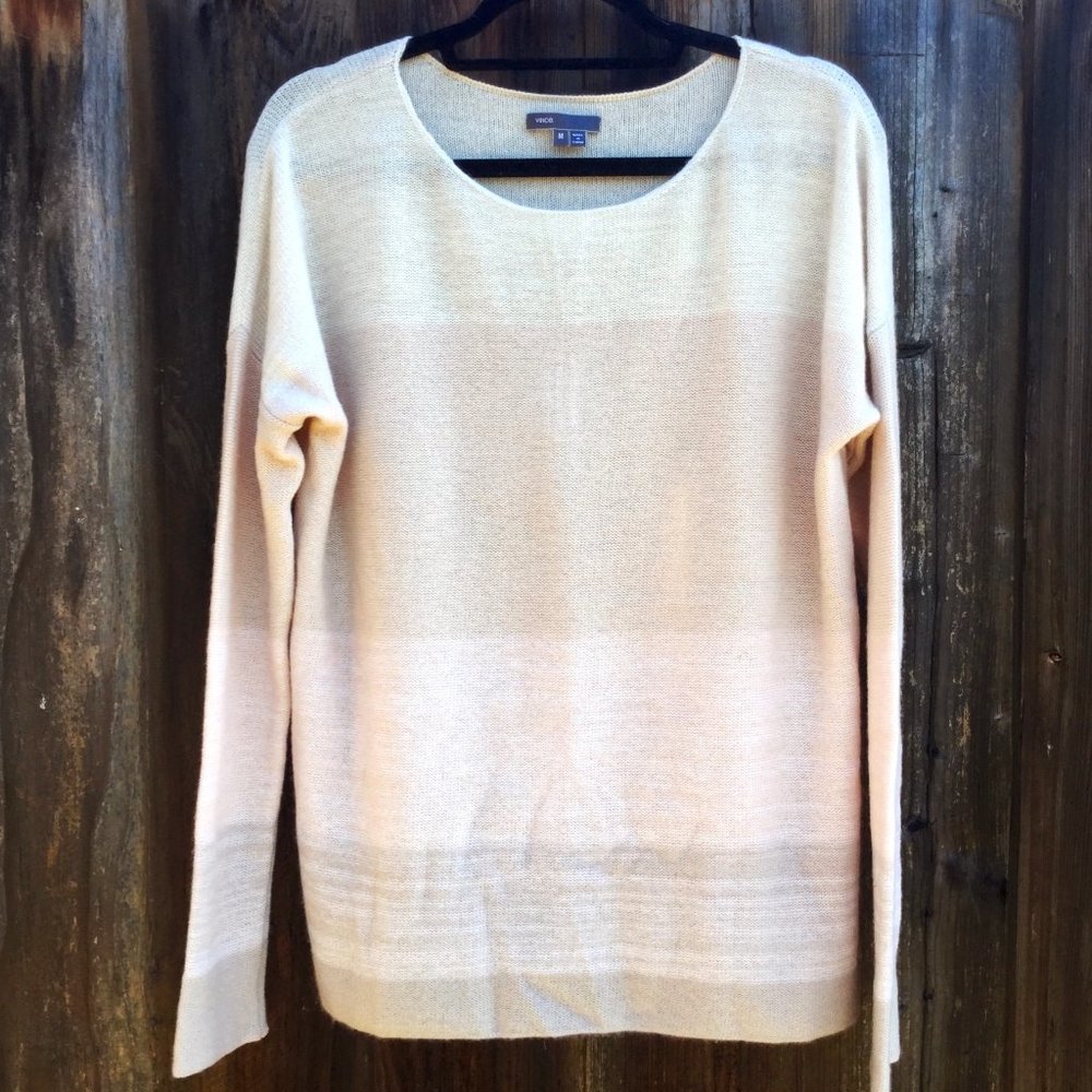 Vince 100% Cashmere Striped Sweater